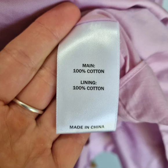 Aje Frequency Lilac Purple Cotton Pleated Babydoll Mini Dress Size 14 - Picture 9 of 10